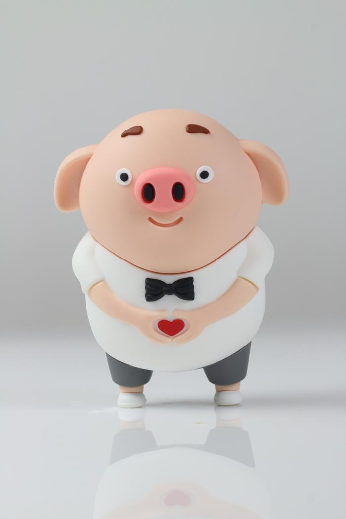 Powerbank świnka z serduszkiem cartoon series