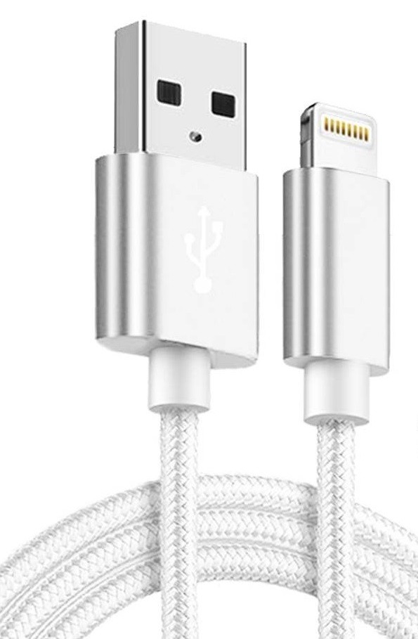 Kabel USB lightning szybkie ładowanie biały