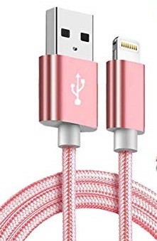 Kabel USB lightning szybkie ładowanie różowy