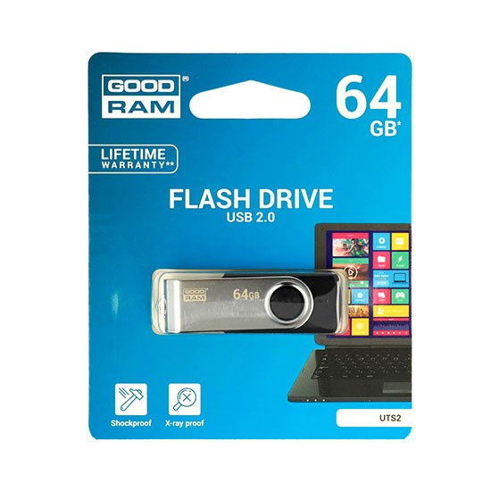Pendrive GOODRAM TWISTER 64GB USB 2.0 Czarny