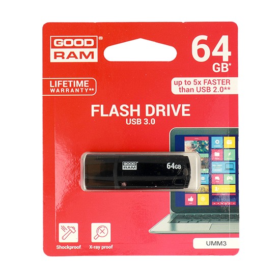 Pendrive GOODRAM UMM3 64GB USB 3.0 Czarny