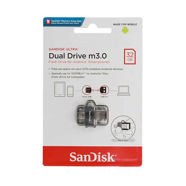 Pendrive ULTRA DUAL DRIVE m3.0 32GB 150MB/s USB 3.0/Micro USB
