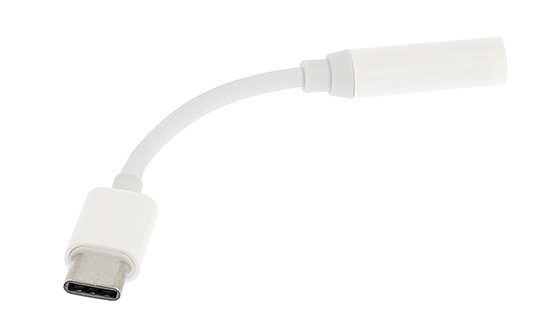 Adapter do słuchawek > USB Typ C na jack 3,5 mm Biały