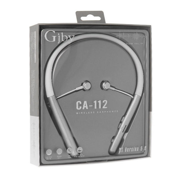 Dokanałowe słuchawki bezprzewodowe BLUETOOTH GJBY CA-112 Białe