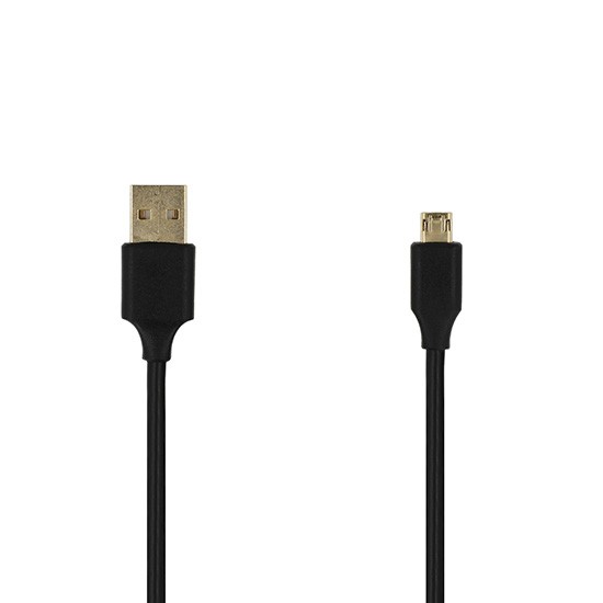 Kabel USB szybkiego ładowania dwustronny MICRO USB 1 Metr Czarny