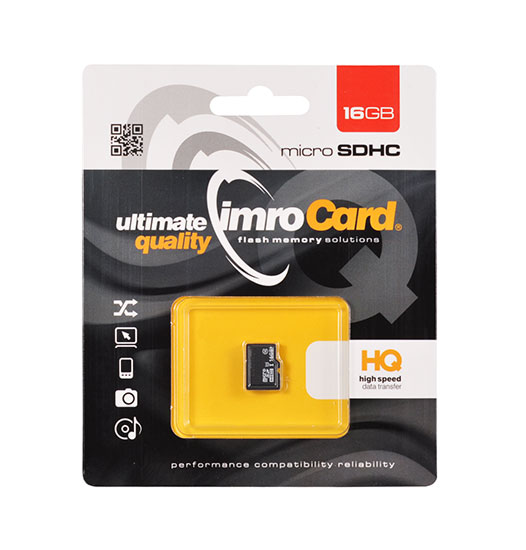 Karta pamięci micro sd IMRO UHS I CLASS 10 16GB bez adaptera