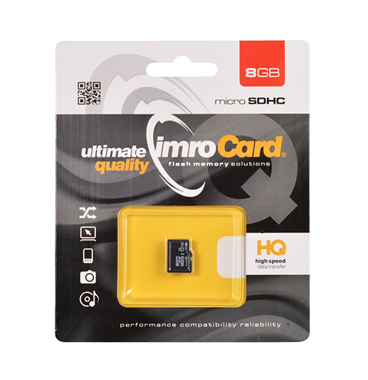 Karta pamięci micro sd IMRO  8GB bez adaptera