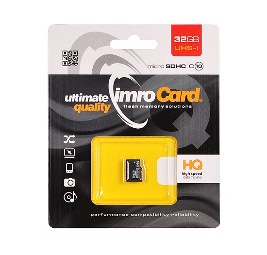 Karta pamięci micro sd IMRO UHS I CLASS 10 32GB bez adaptera