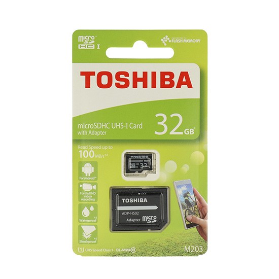 Karta pamięci TOSHIBA micro sd 32GB z adapterem UHS I CLASS 10