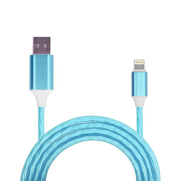 Kabel USB Szybkiego ładowania do Iphone 5/SE/6/6S/7/8/X Lightning 1 Metr Niebieski
