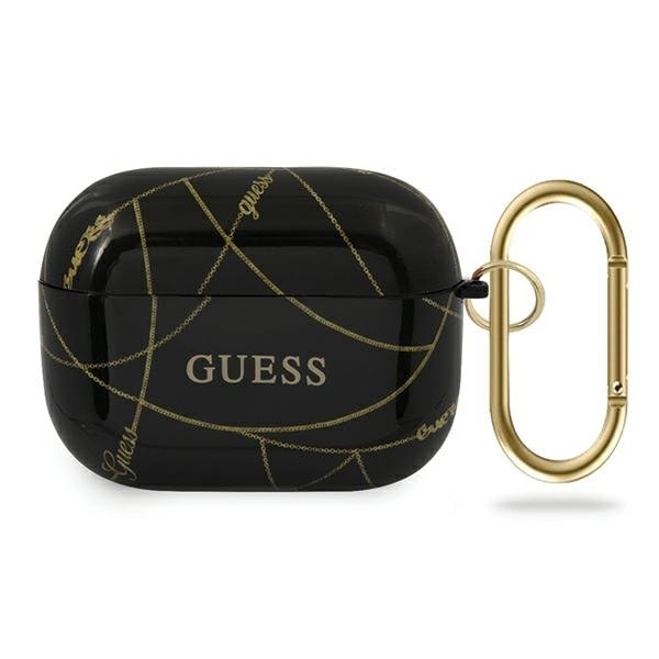 Oryginalne Etui GUESS – AirPods Pro Cover Gold Czarne