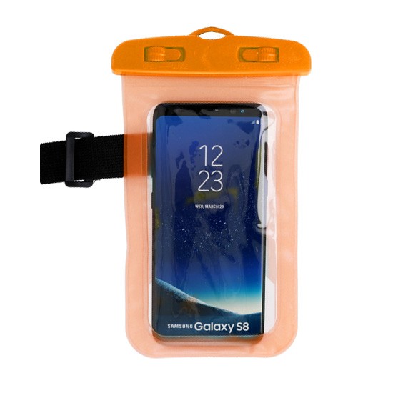 Etui wodoodporne uniwersalne na telefon – Pomarańczowy
