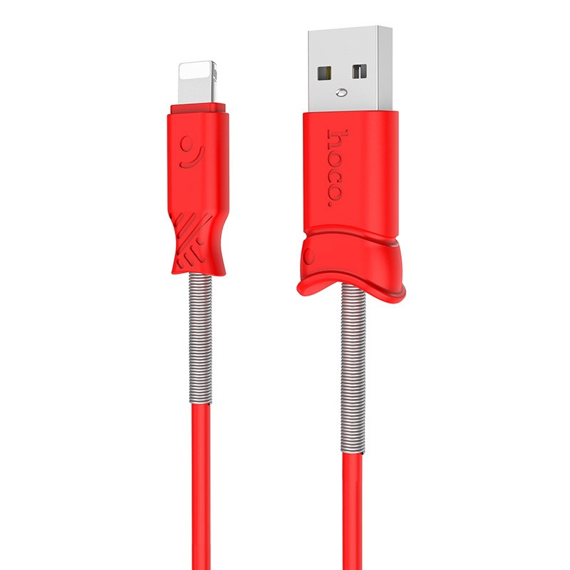 Hoco Kabel USB Lightning 1,2 metra czerwony