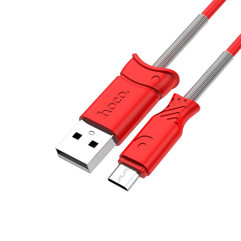 Hoco Kabel Micro USB 1,2 metra Czerwony