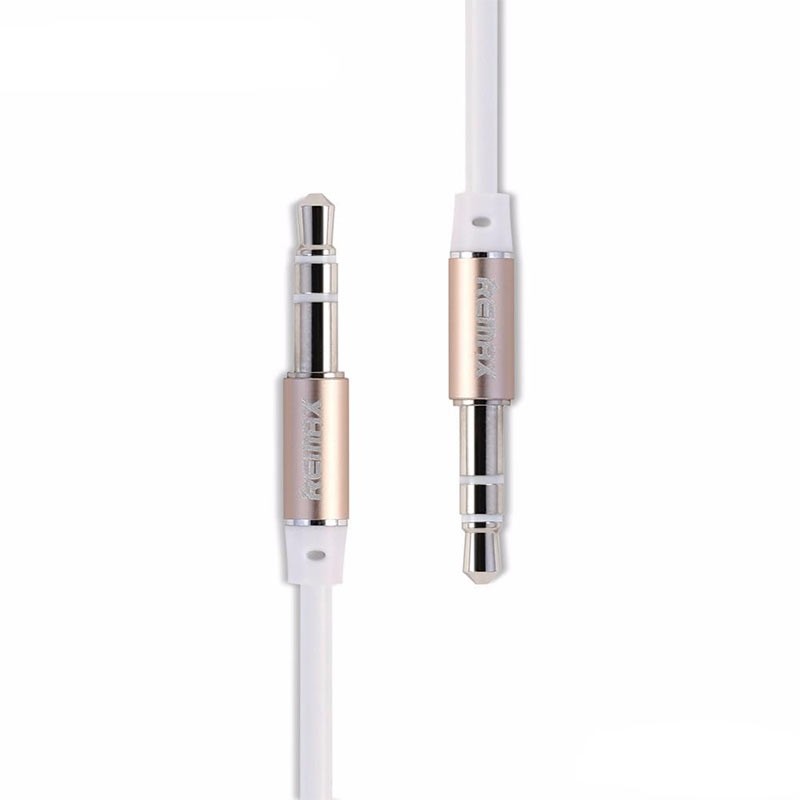 Adapter REMAX – AUX Jack 3,5mm – 2 metr Biały