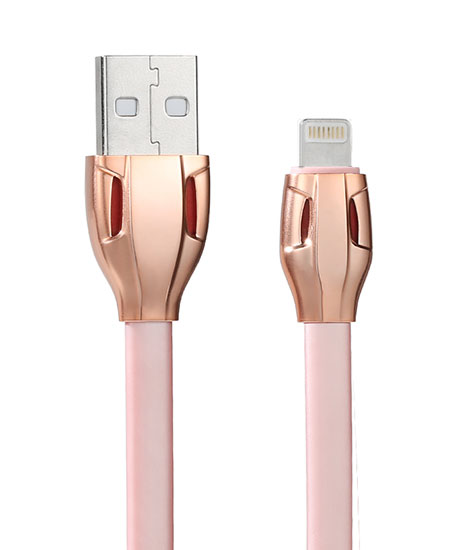 REMAX Kabel USB  Laser Iphone 5/SE/6/6S/7/8/X Lightning Różowy