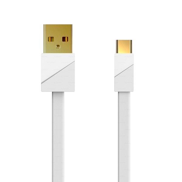 REMAX Kabel USB Gold Szybkie Ładowanie 3A Typ C 1 metr Biały