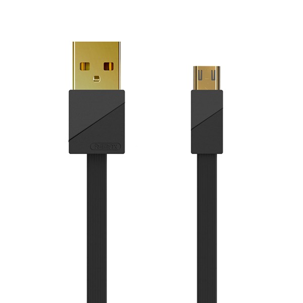 REMAX Kabel USB Gold Szybkie Ładowanie 3A Micro USB 1 metr Czarny