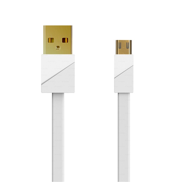 REMAX Kabel USB Gold Szybkie Ładowanie 3A Micro USB 1 metr Biały